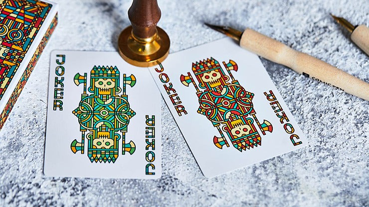 Bloodlines, Emerald Green Playing Cards by Riffle Shuffle