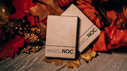 NOC on Wood, Brown Playing Cards