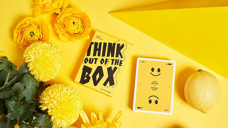 Keep Smiling Yellow V2 Playing Cards by Bocopo
