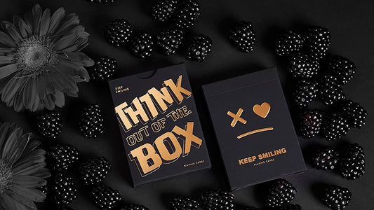 Keep Smiling Black V2 Playing Cards by Bocopo