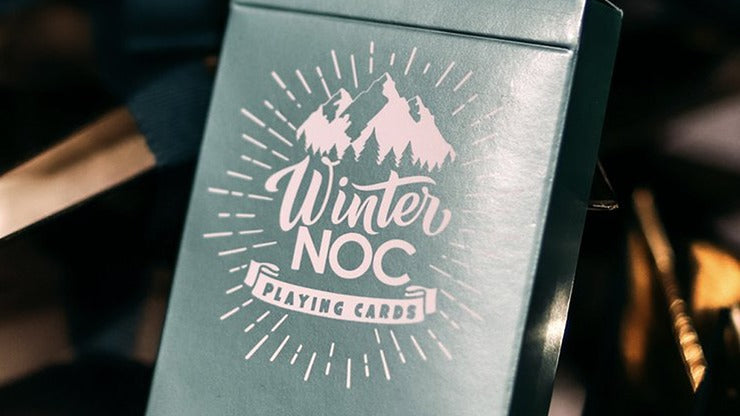 Winter NOC Survival Green, Metallic Green Numbered Seal Playing Cards