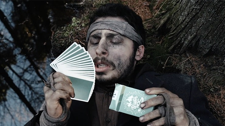 Winter NOC Survival Green, Metallic Green Numbered Seal Playing Cards