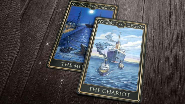 Deluxe Titanic Tarot Cards, Wood Box and Boarding Pass