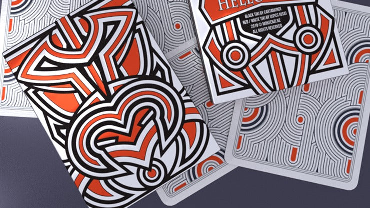 Hello Tiki, White Playing Cards