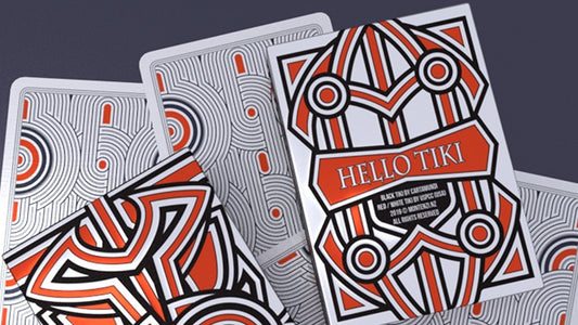 Hello Tiki, White Playing Cards