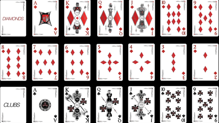 Chrome Kings Carbon Playing Cards, Standard