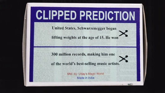 CLIPPED PREDICTION, Schwarzenegger/Elton by Uday