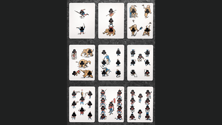 Eclipse Comic, Blue Vintage Transformation Playing Cards