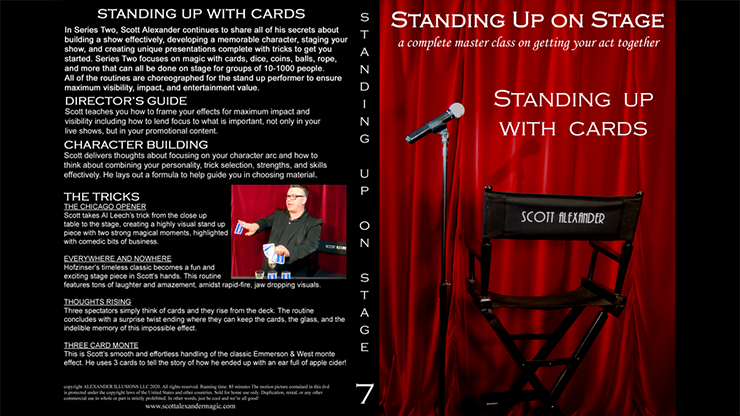 Standing Up On Stage V7 CARDS by Scott Alexander