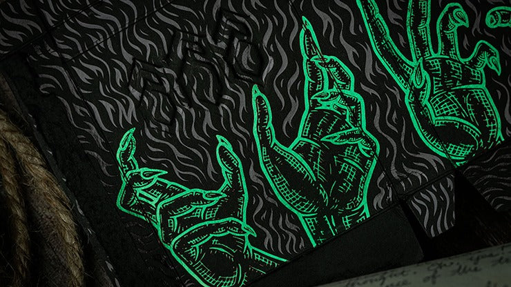 666 Green Playing Cards by Riffle Shuffle