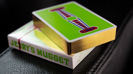 Gilded Vintage Feel Jerry';s Nuggets, Green Playing Cards
