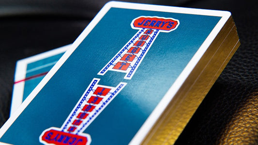 Gilded Vintage Feel Jerry';s Nuggets, Aqua Playing Cards