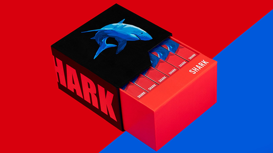 6 Shark Playing Cards, Free 6 Box Case Included by Riffle Shuffle