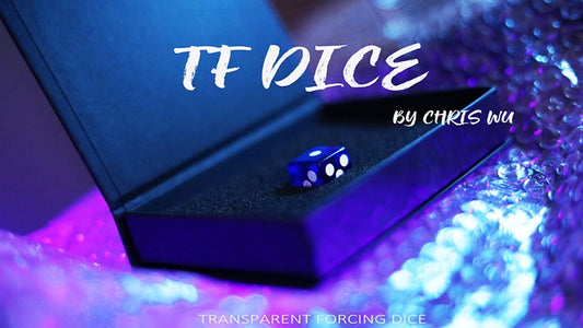 TF DICE, Transparent Forcing Dice BLUE by Chris Wu