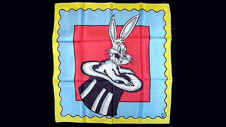 Rice Picture Silk 18 inch, Rabbit in Hat by Silk King Studios