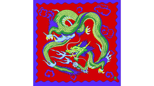 Rice Picture Silk 18 inch, Imperial Dragon by Silk King Studios