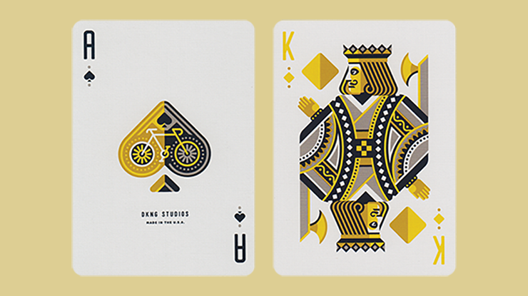 DKNG, Yellow Wheel Playing Cards by Art of Play