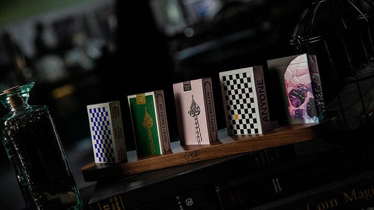 Wooden Sideways Card Magic Display Batten, Five Decks by TCC