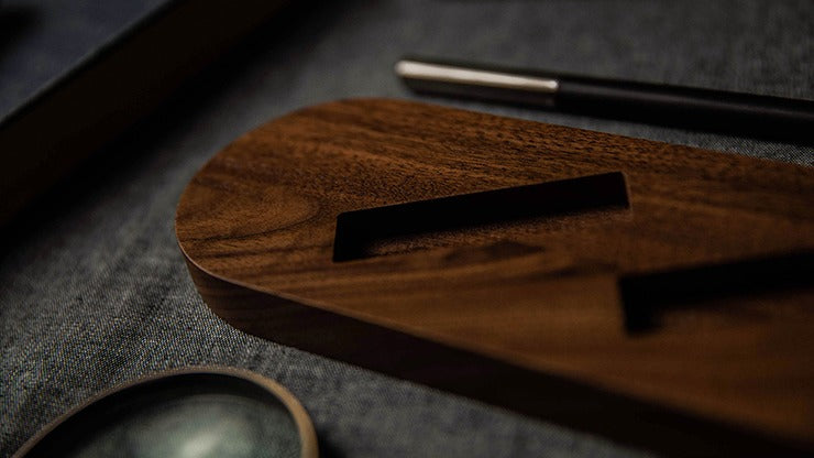 Wooden Sideways Card Magic Display Batten, Five Decks by TCC