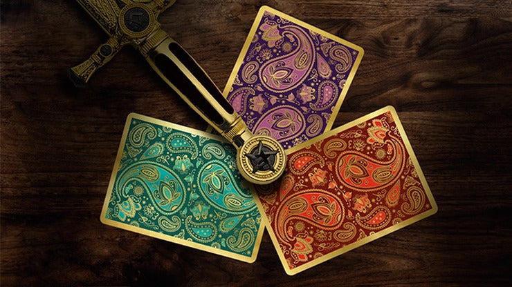 Paisley Royals, Teal Playing Cards by Dutch Card House Company