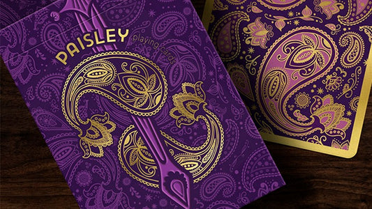 Collector';s Paisley Royals Purple, Numbered Seals Playing Cards by Dutch Card House Company