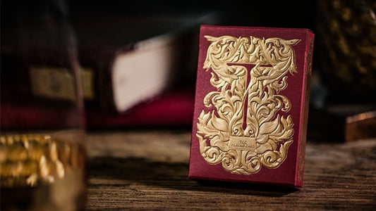 Luxury Sword T, Red Playing Cards by TCC