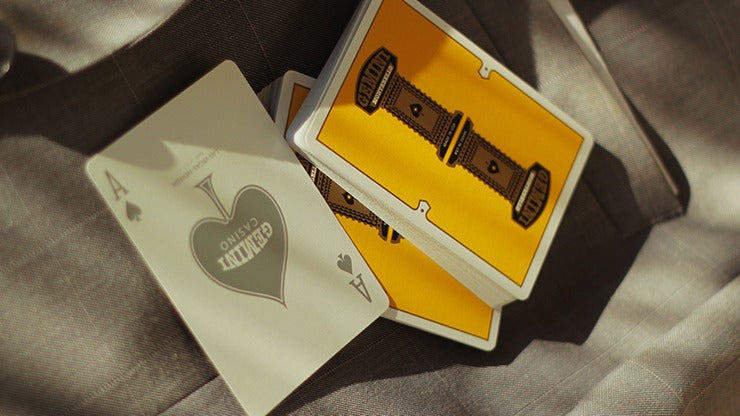 Gemini Casino Yellow Playing Cards by Gemini