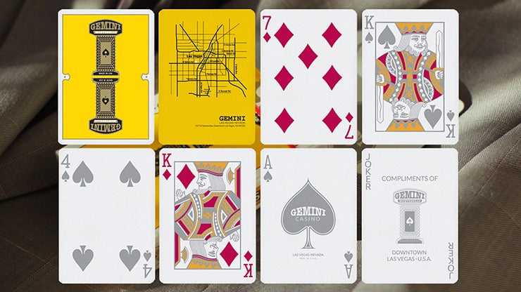 Gemini Casino Yellow Playing Cards by Gemini