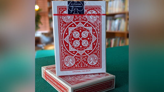 Experts Thin Crushed Tally Ho Fan Back, Red Playing Cards