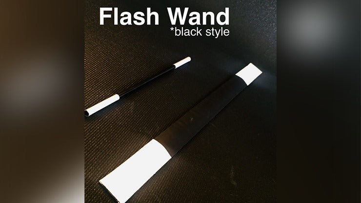 FLASH WAND, BLACK by Victor Voitko (Gimmick and Online Instructions)