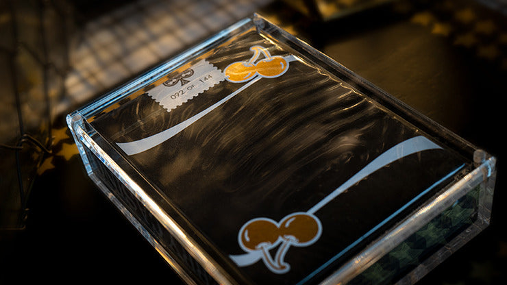 Limited Edition Cherry Casino Gilded, Monte Carlo Black and Gold Numbered Seals Playing Cards by Pure Imagination Projects
