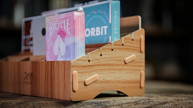 Wooden, Small- 18 Decks Card Magic Display by TCC