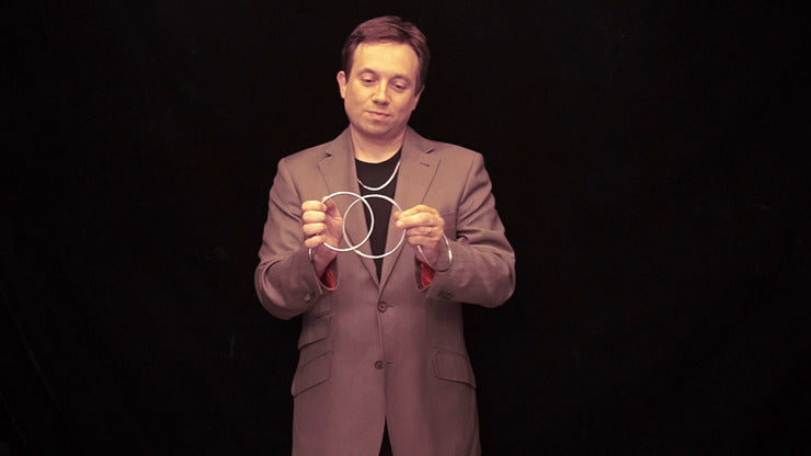 GIR Ring Set BLACK CHROME, Gimmick and Online Instructions by Matthew Garrett