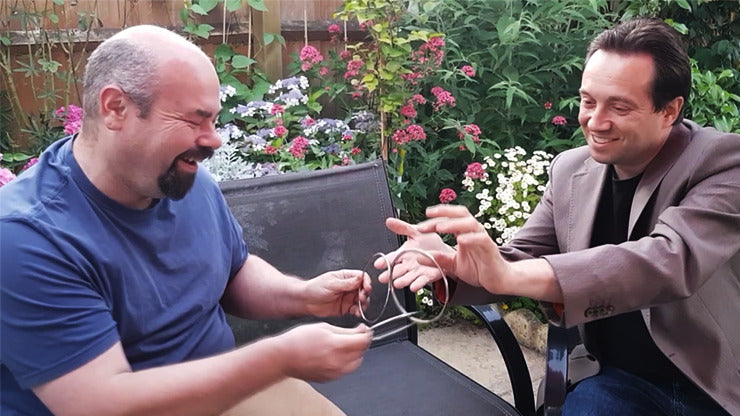 GIR Ring Set BLACK CHROME, Gimmick and Online Instructions by Matthew Garrett