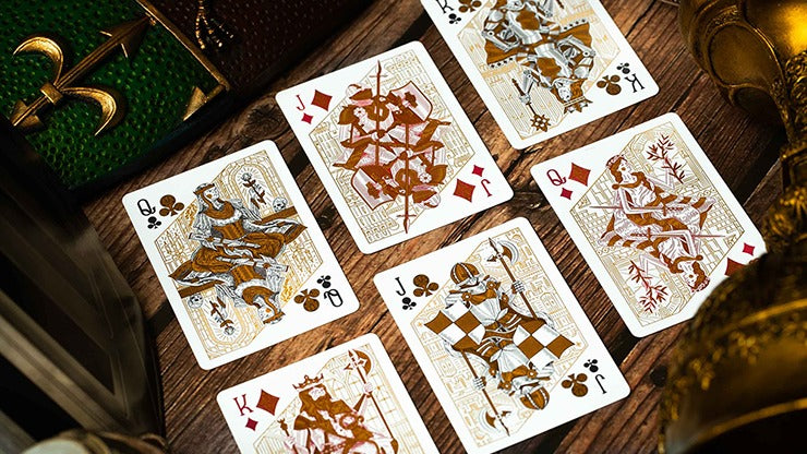King Arthur, Emerald Saga Playing Cards by Riffle Shuffle
