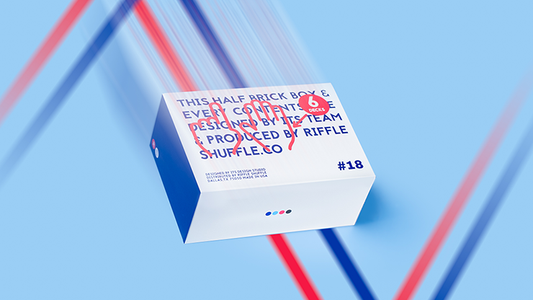 Half Brick, 6 Decks HYPER NEON Playing Cards by Riffle Shuffle