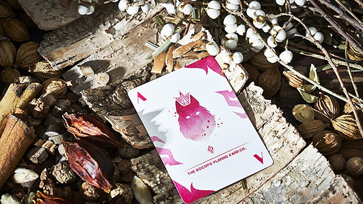 Lonely Wolf, PINK Playing Cards by Bocopo