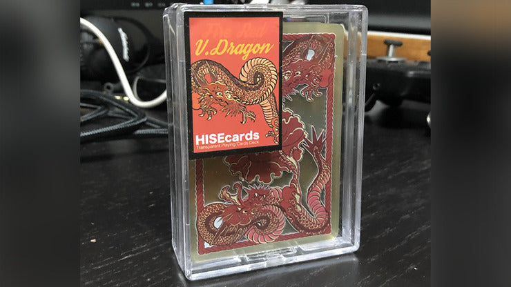 Dragon Transparent Playing Cards, Fire Red