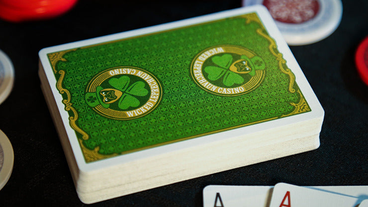Slot Playing Cards, Wicked Leprechaun Edition by Midnight Cards