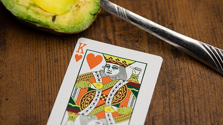 Avocado, Seedless Edition Playing Cards by Organic Playing Cards & Riffle Shuffle