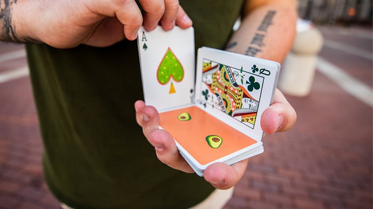 Avocado, Seedless Edition Playing Cards by Organic Playing Cards & Riffle Shuffle