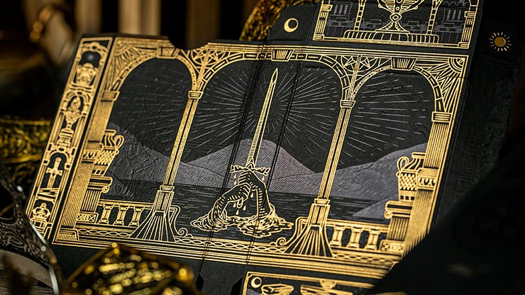 King Arthur Golden Knight, Foiled Edition Playing Cards by Riffle Shuffle