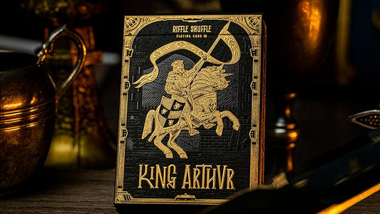 King Arthur Golden Knight, Foiled Edition Playing Cards by Riffle Shuffle