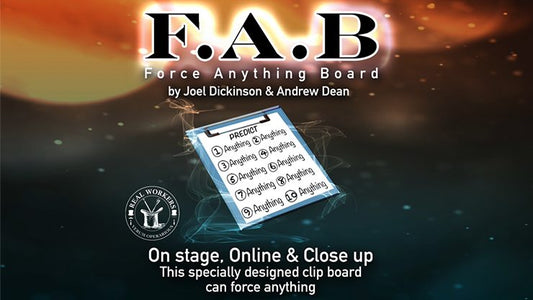FAB BOARD A4/RED, Gimmicks and Online Instruction by Joel Dickinson & Andrew Dean