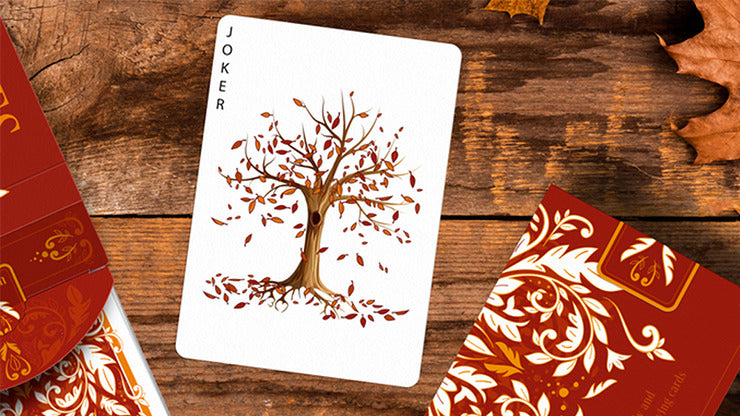 Leaves Autumn Edition Collector';s, White Playing Cards by Dutch Card House Company