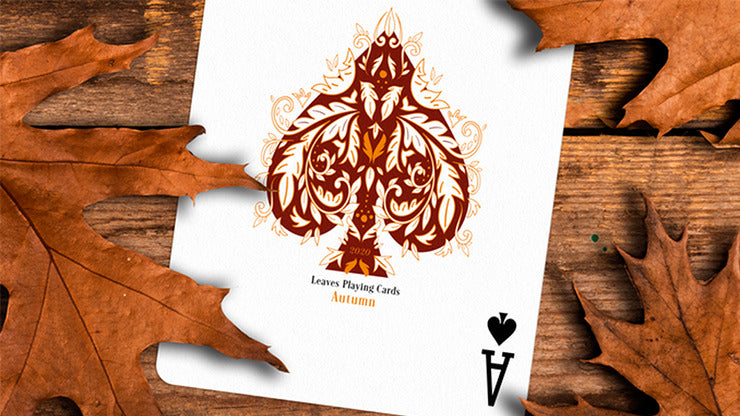 Leaves Autumn Edition Collector';s, White Playing Cards by Dutch Card House Company