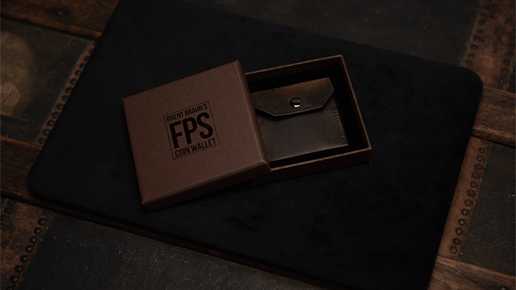 FPS Coin Wallet Brown, Gimmicks and Online Instructions by Magic Firm
