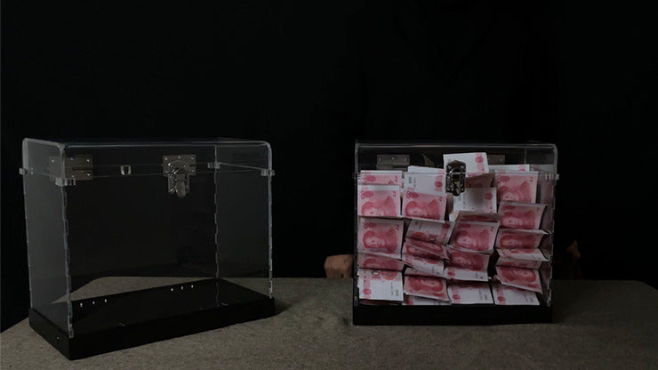 PORTABLE MONEY BOX / WITH BILLS by JL Magic