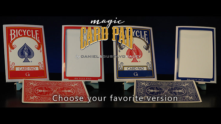 CARD PAD RED, Gimmicks and Online Instructions by Daniel & Gustavo Raley