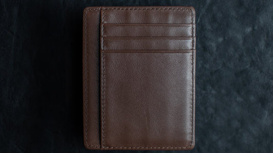 Limited Edition Shadow Wallet Bourbon Tan Leather, Gimmick and Online Instructions by Dee Christopher and 1914